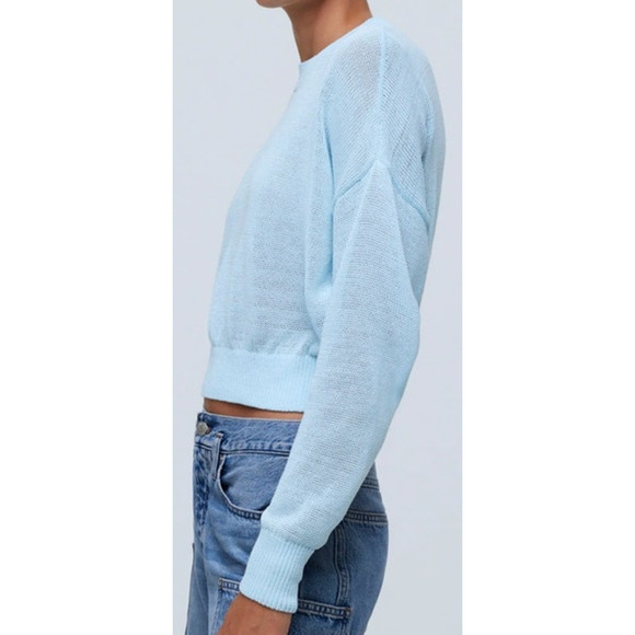 Madewell Loose Knit Crewneck Pullover Long Sleeve Sweater US Women's XXS New - Picture 1 of 8